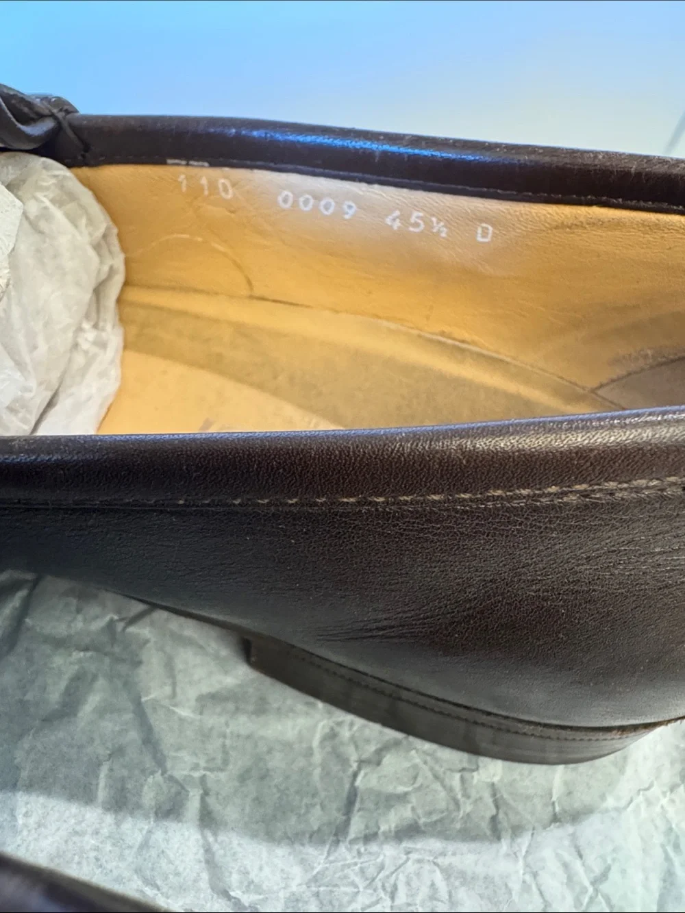 1993 Vintage Men’s Gucci Brown Horsebit Loafer